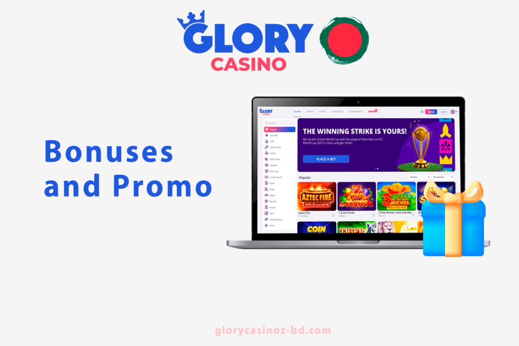 Glory Casino Bonuses and Promo code